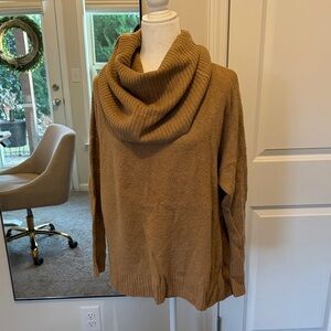 French Connection Camel Cowl Neck Sweater
